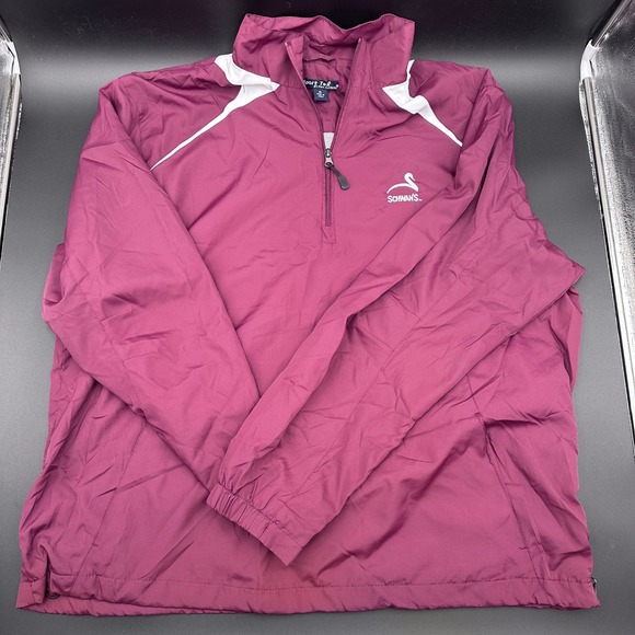 Sport Tek Other - Mens Sport Tek Pullover Jacket‎ XL Burgundy Schwan's Windbreaker Lightweight
